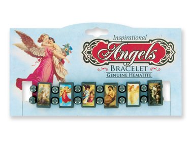 Inspriational Angels Hematite Magnetic Bracelet