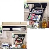 Review Stacks and Stacks  / Under-Cabinet Kitchen Space Organizer-Black/Steel (Stainless/Black) (2 3/4