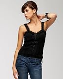 Ruffled Knit Corset