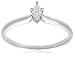 10k Choice of White or Yellow Gold Marquise Cut Solitaire Diamond Engagement Ring (1/10 ct, J-K Color, I2-I3 Clarity)