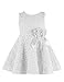 Acefast INC Kids Toddlers Girls Princess Party Flower Solid Lace Formal Dress (130 (5-6 Years), White)