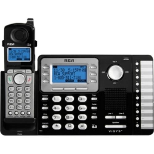 Phone 2-Line Cordless ExpDect 6.0 Black/Silver
