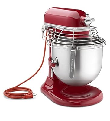 KitchenAid KSMC895ER 8-Qt Commercial Bowl-Lift Stand Mixer with Bowl Guard, Empire Red
