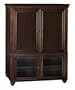 Bush Furniture Savannah Collection Pocket Door Armoire, Mocha Cherry