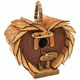 Rustic Wood Heart-Shaped Birdhouse With 
