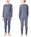 32 Degrees Weatherproof Big Boy's Base Layer Thermal Shirt Long Underwear Set (X-Large, Heather Navy)
