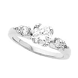 Platinum Diamond Engagement Ring - 0.68 Ct.