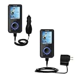 Essential Kit for the Sandisk Sansa E260 includes a Car and Wall Charger - Gomadic Brand w/ TipExchange Technology