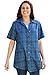 Women's Plus Size Denim Tunic Length Short Sleeve Bigshirt