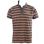 Soul Cal Sunset Stripe T-Shirt - Orange - Mens