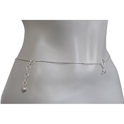 Belly Waist Chain Sterling Silver Length 39 inches