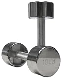 Pair 10 Lb. Chrome Dumbbells