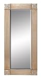 Wood Framed Beveled Mirror 56H, 25W