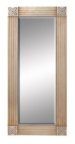 Wood Framed Beveled Mirror 56"H, 25"W