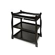 Badger Basket Co Black Sleigh Style Baby Changing Table