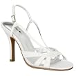 Mossimo White Hailey Knttd Strp Heel - 7.5
