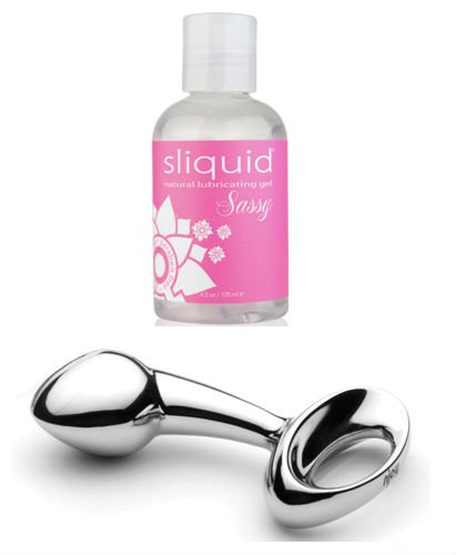 Njoy Pure Plug Medium with Sliquid Sassy Anal Lube On Sale