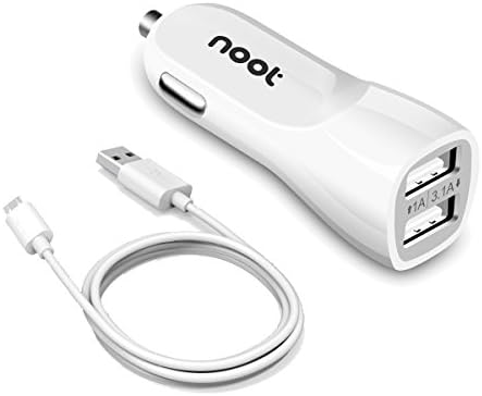 LG G4 Charger, NOOT PRODUCTS® 2 Port USB Car Charger 15W/3.1A with Smart-iQ Technology for LG G4 and more