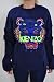 Kenzo Tiger Embroidered Cotton Sweatshirt - Navy / Grey