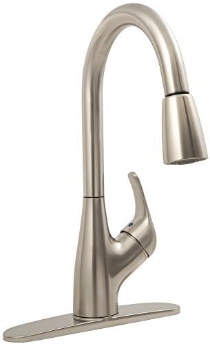 Aqualife Pull-Down Kitchen Faucet, Brushed Nickle - 2 Spray Settings by Aqualife