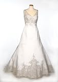 Review   / White Satin Wedding Gown