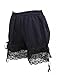 M4U Womens Lace Lolita Shorts/bloomers/Pants, color Black, fabric Cotton