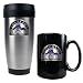 Colorado Rockies Stainless Travel Mug & Coffee Cup Set