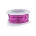 26 Gauge Round Silver Plated Fuchsia Copper Craft Wire - 45 Ft