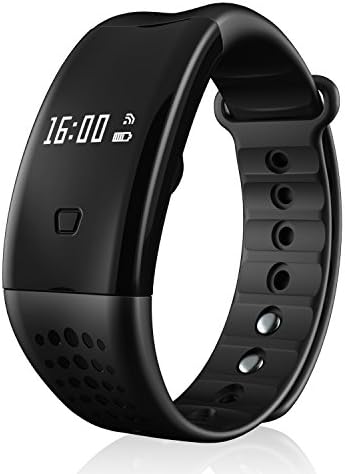 JinSun Bluetooth 4.0 IP67 Waterproof Smart Sport Bracelet Heart Rate &amp; Dynamic Blood Oxygen Fitness Tracker Pedometer Activity Wirstband with OLED Touch Screen for Android 4.3+, IOS 7.0+ Device