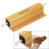 Gold Tone Wire Wound Aluminum Shell Resistor 100w Power 10 Ohm 5%