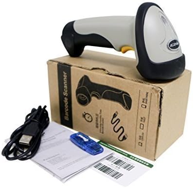 EORCA 2 in 1 Wireless Bluetooth + USB 2.0 Wired Laser Barcode Scanner Reader for IOS Android Tablet PC Windows / Enable Keyboard Entry