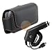 LEATHER CASE+CAR CHARGER FOR HTC TYTN II 8925 AT T TILT