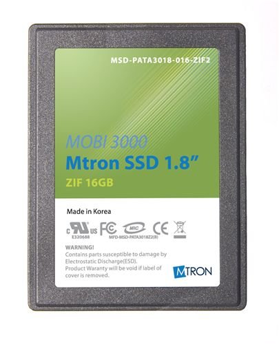MTRON製 SSD 1.8インチ ZIF(PATA)接続【寿命診断ソフト同梱版】MSD-PATA3018-016ZIF2-S