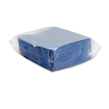 TaskBrand HD-S7002 Blue Quarter-Fold Heavy Duty Spunlace Cleaning Wipers 50 Wipers-Pack (10 Packs per Case)