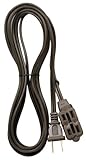 Voltec 01-00007 3-Outlet 2-Conductor SPT-2 Extension Cord, 15-Foot, Brown