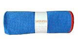 Yogitoes Skidless Premium Mat Size Yoga Towel (Blue)