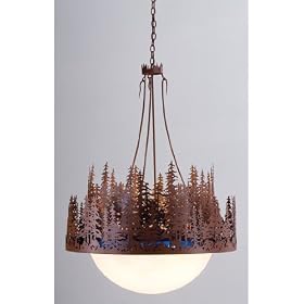 36"W Pine Lake Inverted Pendant