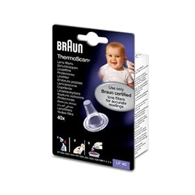 Braun Ear Thermometer Lens Filters LF40 - Pack of 40