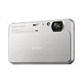 Sony DSC-T99S Digitalkamera (14 Megapixel, 4-fach opt. Zoom, 7,5 cm (3 Zoll) Display, HD Video) silber