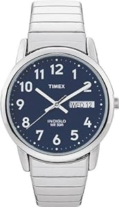 Timex Men's T20031 Easy Reader Silver-Tone Expansion Band Watch