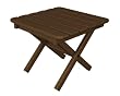 18" Recycled Earth-Friendly Outdoor Patio Square Side Table - Raw Sienna