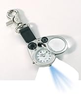 Outdoor Clip Watch with Compass, Magnifier and LED Light (4 in1)