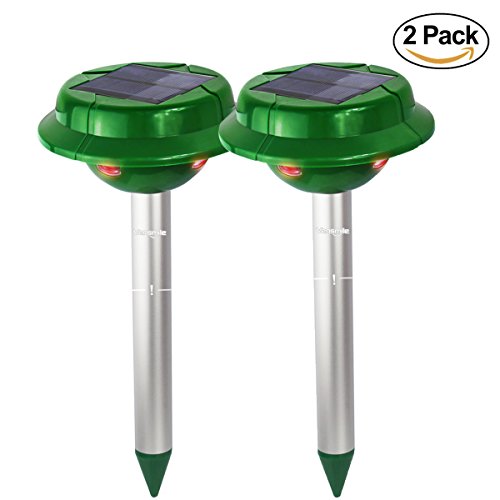 VENSMILE Solar Snake Repellent Repel Mole Rodent Gopher Vole Rat Mice Groundhog Pest Repeller for Outdoors Garden Yard and Pet Safe (2) VENSMILE Solar Snake Repellent Repel Mole Rodent Gopher Vole Rat Mice Groundhog Pest Repeller for Outdoors Garden Yard and Pet Safe (2)