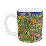 The Summer Fete, 1999 (w/c on paper) by Tony Todd - Mug - Standard Size