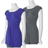 Forever 21 Cap Sleeve Pleated Empire Waist Top