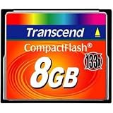 Transcend 8 GB 133x CompactFlash Memory Card TS8GCF133