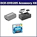 Sony DCR-DVD205 Camcorder Accessory Kit includes: SDM-109 Charger, 638002 Tape/ Media, SDNPFP50 Battery