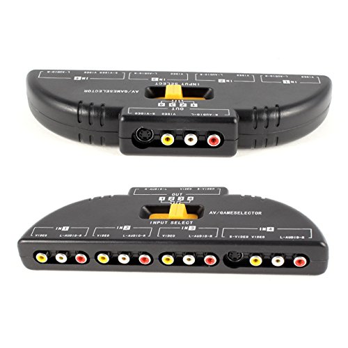 Optimal shop 4-way audio video av rca switch game selec…