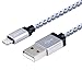Sunnest 3Pcs 6FT Extra Long Nylon Braided 8 Pin Lightning Cable USB Charging Cord with Aluminum Connector for iPhone 6/6s/6 plus/6s plus, 5c/5s/5, iPad Air/Mini, iPod Nano/Touch(White)