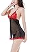 Ruzishun Women's sexy Lingerie lace Net Yarn Sleepwear Underwear